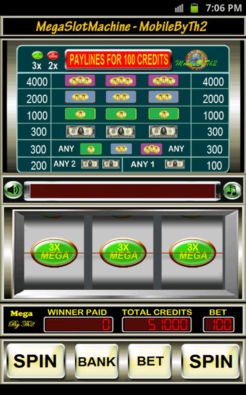 Mega Slot Machine Screen 2