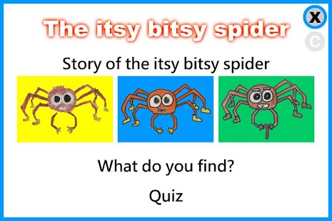 The itsy bitsy spider