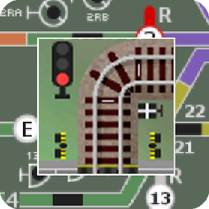 掌内鉄道　鮎沢駅（旧作） logo