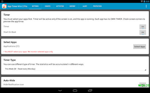 App Minuterie Mini Pro 2 - screenshot thumbnail