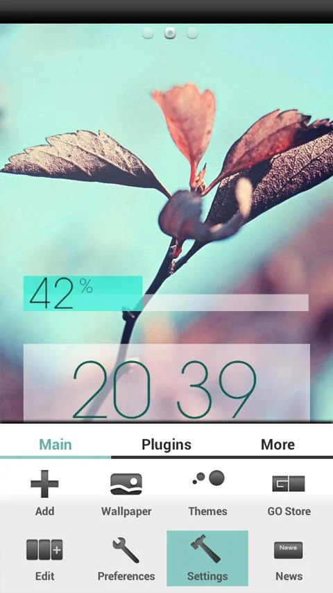 Increase - GO Launcher Theme - screenshot