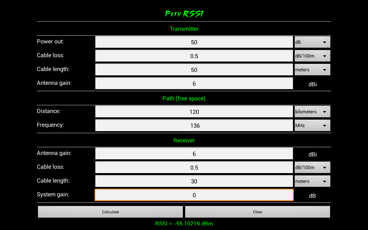 RF Calculator Android Apps on Google Play