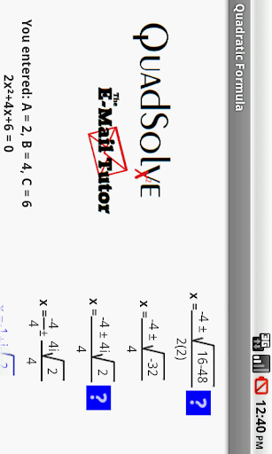 QuadSolve Quadratic Solver