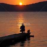 Lake Superior Fisherman by Jim Czech -  