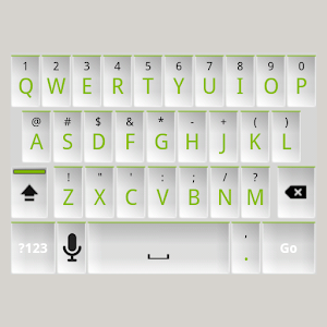 White and Green Keyboard Skin.apk 1.0