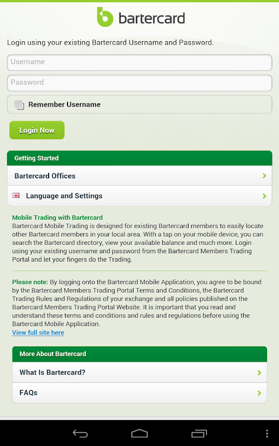 Bartercard Mobile Application Android Apps on Google Play