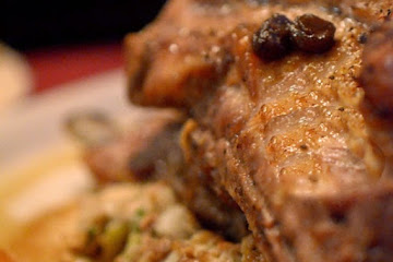Baked Spareribs with Apple-Celery Stuffing