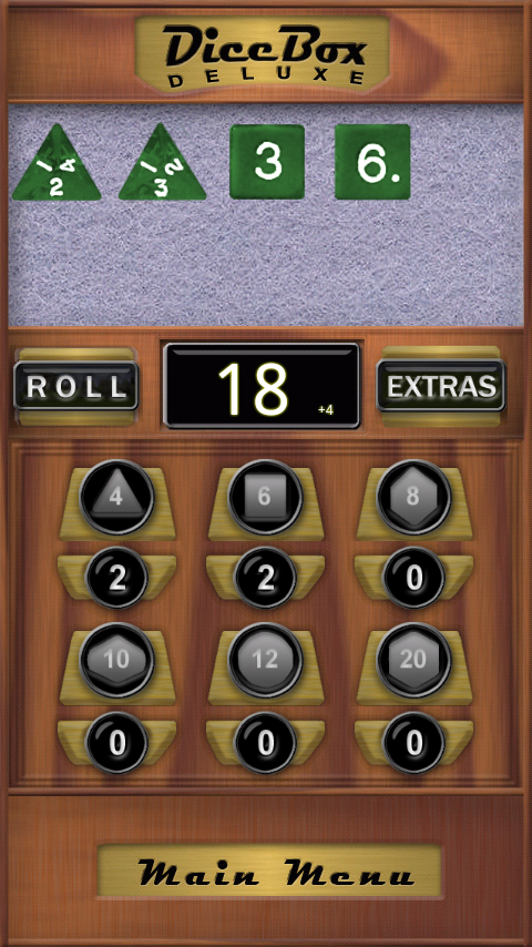Android application Dice Box Deluxe screenshort