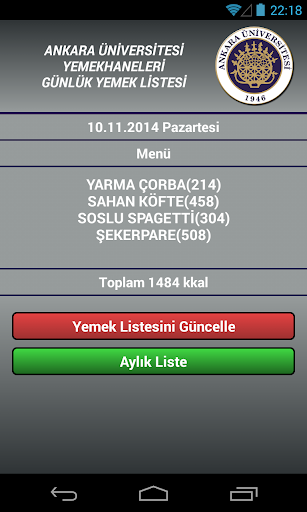 【免費工具App】Ankara Üniversitesi Yemekhane-APP點子