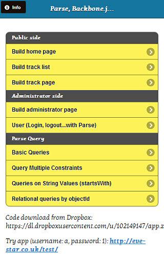 Backbone Parse and jQuery app