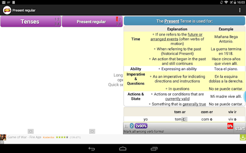 Spanish Grammar Learning Screenshots 7