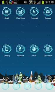 How to download snow village go launcher theme lastet apk for android