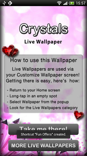 Crystals Live Wallpaper