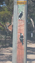 Magpie Stoby Pole Mural