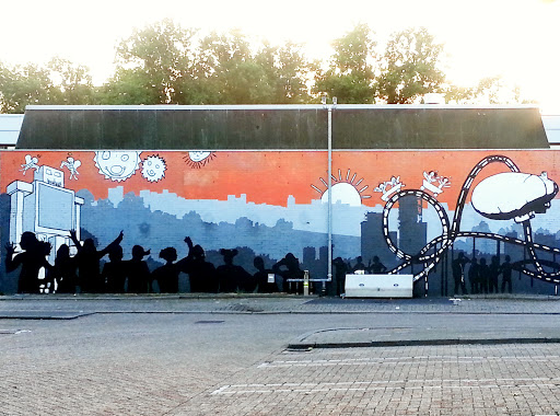 Muurkunst aan de Seinedreef - Utrecht
