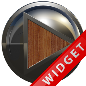 Poweramp Widget Brown Wood Met MOD