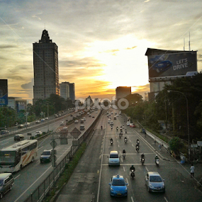 Drive Safely by Darnell Pantow - City,  Street & Park Street Scenes