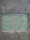 Robert T. Lincoln Memorial Plaque