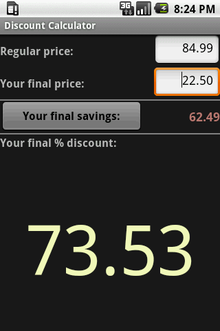 【免費購物App】Discount Calculator - Free-APP點子