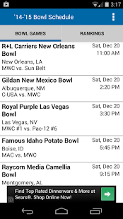 College Football Bowl Schedule - Android Apps on Google Play