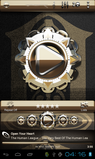 【免費個人化App】Poweramp skin Golden Dream-APP點子