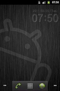 Emboss Clock Widget