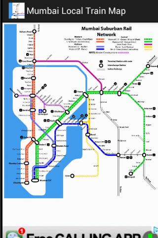 Mumbai Local train map