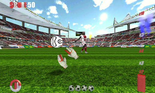 Fußballspiele Torwart 3D Screen 2