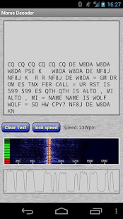 Morse Decoder screenshot