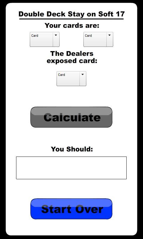 BlackJack Decision Maker Screen 3