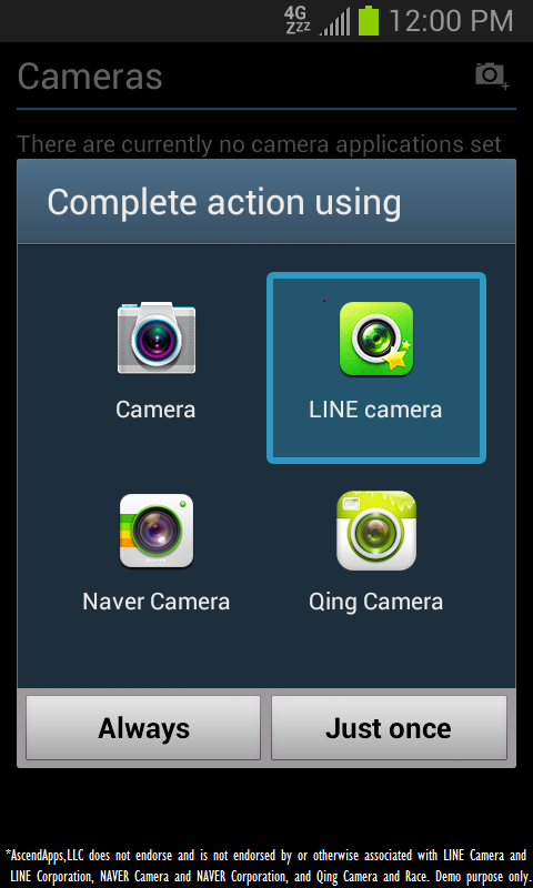 Camera Timestamp Add-on - screenshot