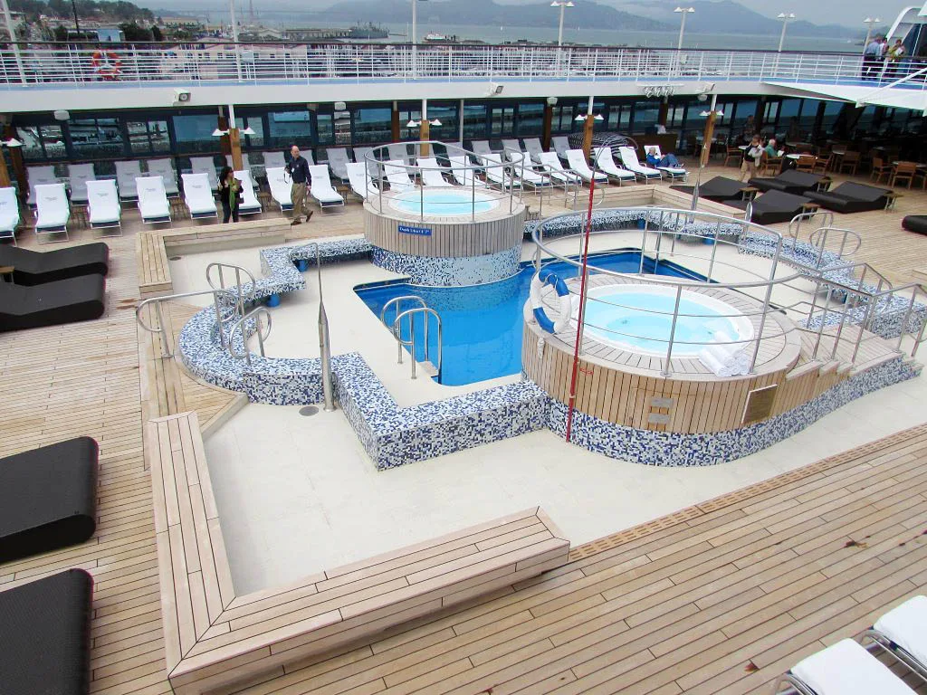 Oceania-Regatta-pool-deck-2 - On the pool deck aboard Oceania Regatta.
