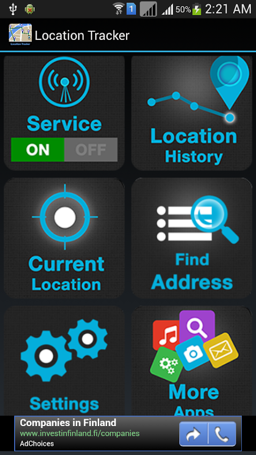 Mobile Location Tracker - screenshot
