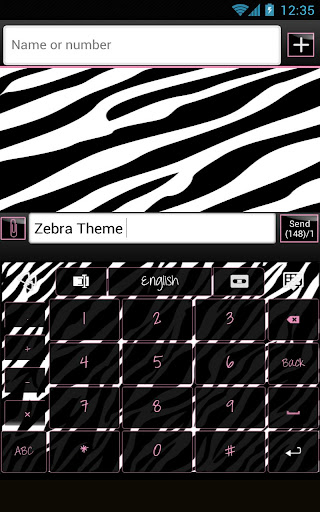 【免費個人化App】GO Keyboard Zebra Theme-APP點子