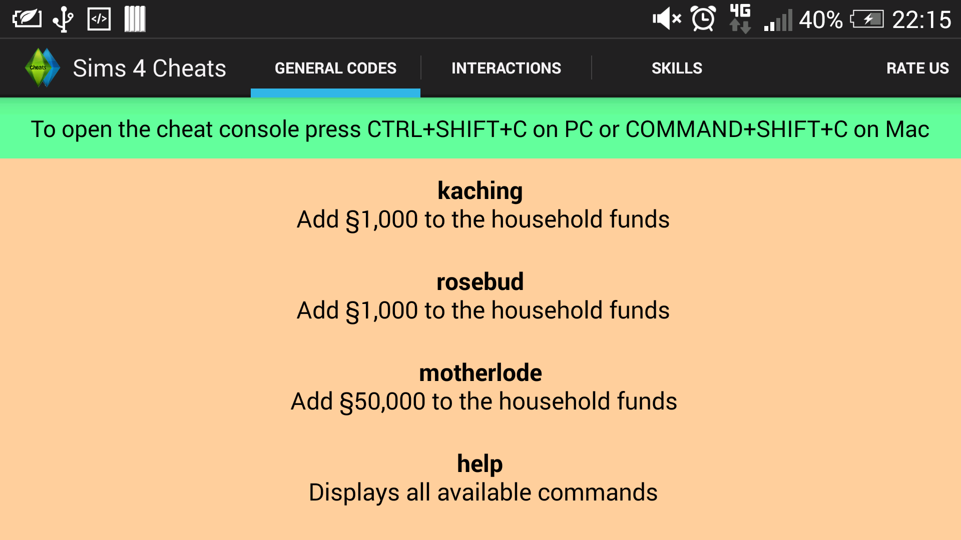 More Cheats for the Sims 4 - Google Play Store revenue 