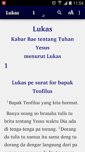 The Bible in Manado Malay