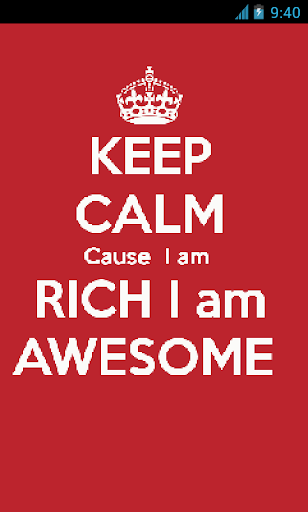 Keep Calm Rich