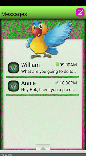 ColorfulBirds GO SMS THEME