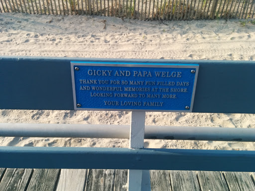 Gicky and Papa Welge Memorial Bench