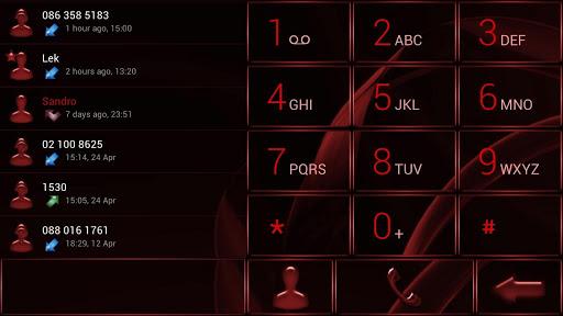 【免費個人化App】Dialer MetalGate Red Theme-APP點子