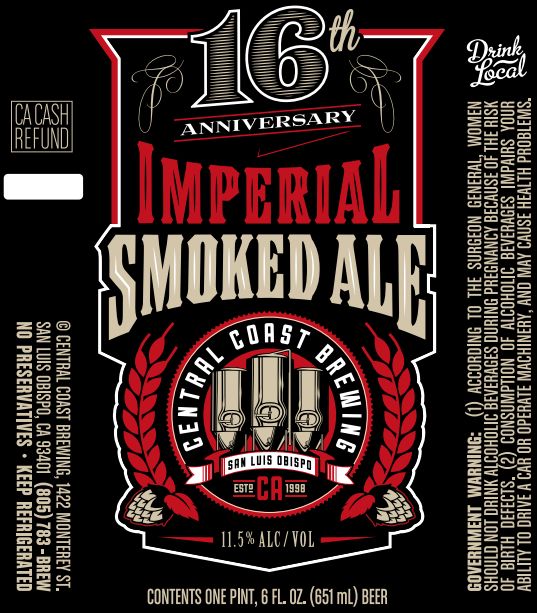 Logo of Central Coast Brewing 16th Anniversary