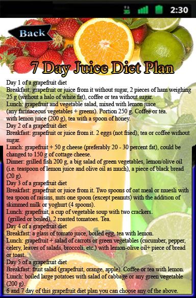 10 Day Juice Diet Plan