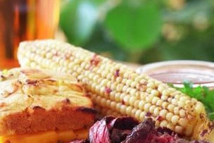 Grilled Corn with Fresh Cheese and Paprika