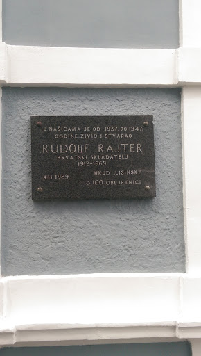 Spomen Ploča Rudolfa Rajtera