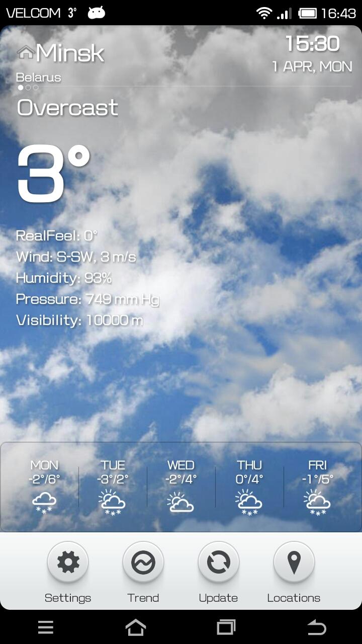 Weather BZ Screen 3