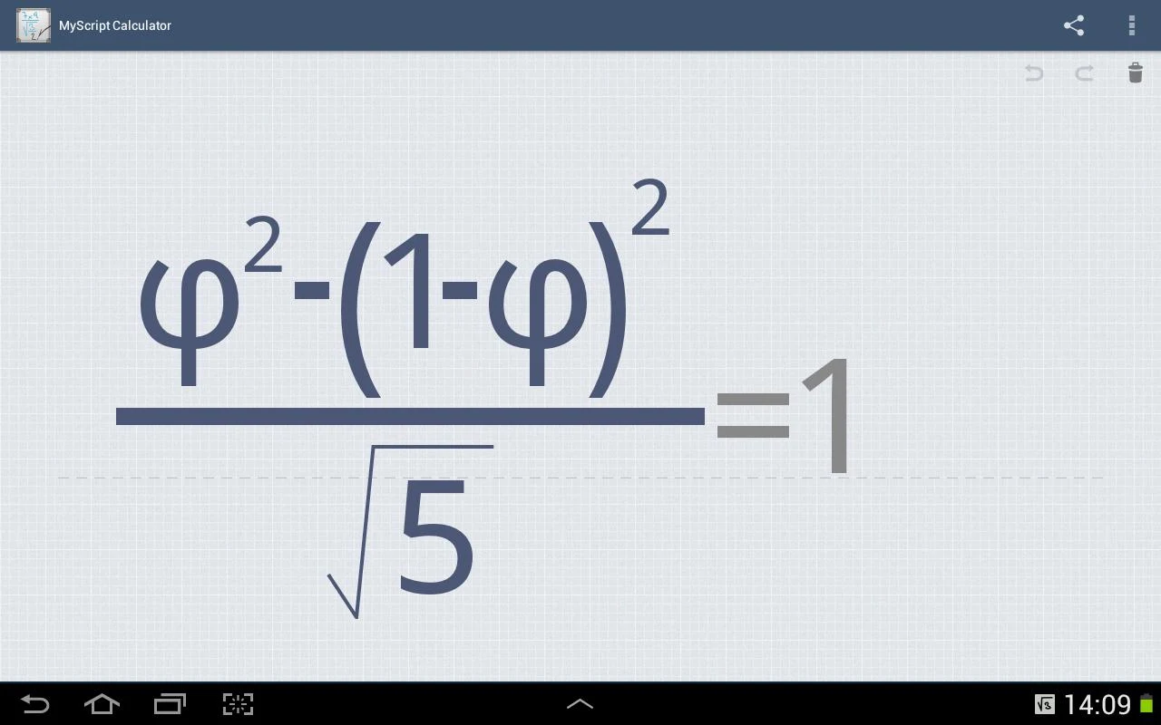 MyScript Calculator - screenshot