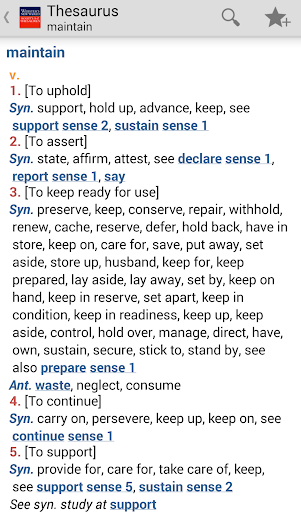 Webster's Thesaurus TR