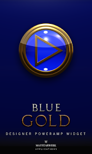 How to download Poweramp Widget Blue Gold 2.08-build-208 mod apk for pc