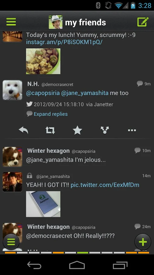 Janetter for Twitter - screenshot