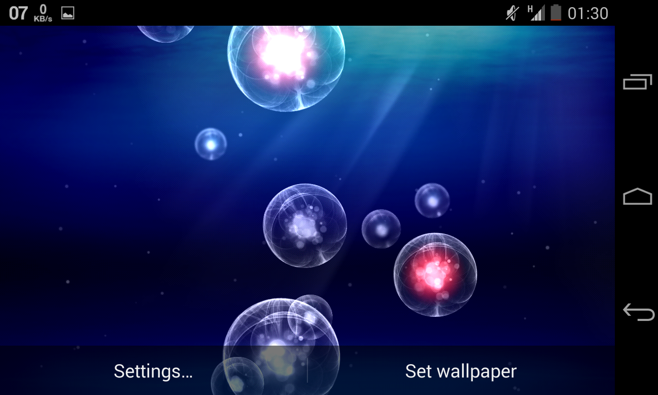 Android application Deepsea livewallpaper screenshort